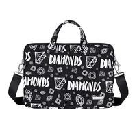 Hixingo Borsa per Laptop 13,14,15 Pollici, Impermeabile Borsa PC Portatili Borsa Notbook Modo Borsa a Tracolla con Cinghia per Trolley Multifunzionale Borsa Messenger (Diamante,13 Pollici)