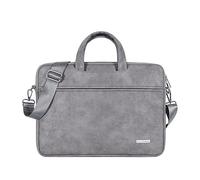 Hixingo Borsa per Laptop 13,14,15 Pollici, Impermeabile Borsa PC Tinta Unita Portatili Borsa Notbook Modo Borsa a Tracolla con Cinghia per Trolley Multifunzionale Borsa Messenger (13 Pollici,Grigio)
