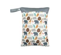 Hixingo Borsa Porta Pannolini Impermeabile, Borsa Pannolini Lavabili Riutilizzabile Wetbag con Cerniera 1/2/4 Pezzi Wet Bag Organizzatore per Bambini, Viaggio (Animale cartoni animati C,1 Pezzo)