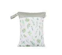 Hixingo Borsa Porta Pannolini Impermeabile, Borsa Pannolini Lavabili Riutilizzabile Wetbag con Cerniera 1/2/4 Pezzi Wet Bag Organizzatore per Bambini, Viaggio (Pianta verde,4 Pezzi)
