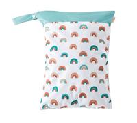 Hixingo Borsa Porta Pannolini Impermeabile, Borsa Pannolini Lavabili Riutilizzabile Wetbag con Cerniera 1/2/4 Pezzi Wet Bag Organizzatore per Bambini, Viaggio (Arcobaleno C,4 Pezzi)