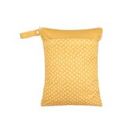 Hixingo Borsa Porta Pannolini Impermeabile, Borsa Pannolini Lavabili Riutilizzabile Wetbag con Cerniera 1/2/4 Pezzi Wet Bag Organizzatore per Bambini, Viaggio (Giallo,4 Pezzi)