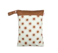 Hixingo Borsa Porta Pannolini Impermeabile, Borsa Pannolini Lavabili Riutilizzabile Wetbag con Cerniera 1/2/4 Pezzi Wet Bag Organizzatore per Bambini, Viaggio (Colore cammello C,2 Pezzi)