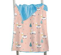 Hixingo Coperta Estiva per Bambini, Stampa Animale Coperte Minky Morbido per Culla e Carrozzine, Copertina per Ragazze Ragazzi e Neonati, Ideale Come Regalo (Zebra della foresta,73x102cm)