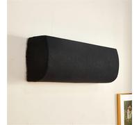 Hixingo Copertura Antipolvere da Parete Elastico, Tessuto Jacquard Copertura Antipolvere per Condizionatore d'Aria, Condizionatore Copertura Lavabile per la Decorazione della Casa (Nero,2pc)