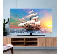 Hixingo Copertura Antipolvere per TV, Motivo Alba 3D Copri Televisore 32-80inch Copertura Televisore Cover TV Elastica Copri TV Protezione TV Universale (32inch,Barca a vela)