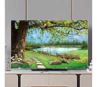 Hixingo Copertura Antipolvere per TV, Motivo Foresta 3D Copri Televisore 32-80inch Copertura Televisore Cover TV Copri TV Protezione TV Custodia Protettiva TV (40-43inch,Acqua di lago)