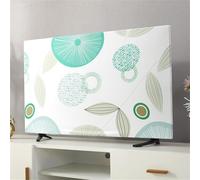 Hixingo Copertura TV Antipolvere, Copri Televisore Copertura Televisore Cover TV Copri TV Protezione TV Universale Elastica Custodia Protettiva TV (19inch,Foglie)