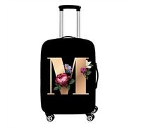 Hixingo Coperture per Valigie Coprivaligie Da Viaggio, Lettera Stampa Copri Valigia Grande Valigia Protettore Elastico Trolley Custodia Protettiva Bagagli da Viaggio (L (26-28 Pollici),M)