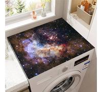 Hixingo Copri Lavatrice per Interno, Modello interstellare Tappetino Lavatrice, Sopra Universale Tappetino Antiscivolo, per Frigorifero, Cucina, Asciugatrici, Bagni (Stelle,40x50cm)