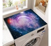 Hixingo Copri Lavatrice per Interno, Modello interstellare Tappetino Lavatrice, Sopra Universale Tappetino Antiscivolo, per Frigorifero, Cucina, Asciugatrici, Bagni (Pianeti,30x40cm)