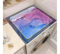 Hixingo Copri Lavatrice per Interno, Stampa 3D Effetto Marmo Tappetino Lavatrice, Sopra Universale Tappetino Antiscivolo, per Frigorifero, Cucina, Asciugatrici, Bagni (modello 3,40x50cm)