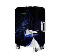 Hixingo Copri Valigia Coperture per Valigie Coprivaligie Da Viaggio, Aeroplano di Carta Valigia Protettore Spandex Trolley Custodia Protettiva Bagaglio Copertura (Ruota Panoramica,22-24 Pollici)