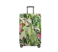 Hixingo Copri Valigia Grande Coperture per Valigie Coprivaligie Da Viaggio, 3D Stampa Valigia Protettore Spandex Trolley Custodia Protettiva Bagaglio Copertura (Monstera B,L (26-28 Pollici))