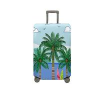 Hixingo Copri Valigia Grande Coperture per Valigie Coprivaligie Da Viaggio, 3D Stampa Valigia Protettore Spandex Trolley Custodia Protettiva Bagaglio Copertura (Albero marino 3,M (22-24 Pollici))