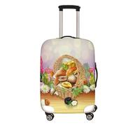Hixingo Copri Valigia Grande Coperture per Valigie Coprivaligie Da Viaggio, Valigia Protettore Spandex Trolley Custodia Protettiva Bagaglio Copertura -Fungo 3D (Margherita,XL (30-32 Pollici))