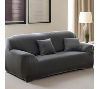 Hixingo Copridivano 1/2/3/4 Posti, Copri Divano Tinta Unita, Copridivani Elasticizzato Universale, Telo Divano, Sofa Cover, Copridivani Spesso Tutto Compreso (Grigio 02,2 posti)