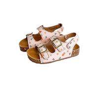 Hixingo Sandali Bambina, Moda Scarpe Open Toe Estive Bambina Light Floppy Sandali Bimba, Principesse Scarpe Bimba Antiscivolo per Interni ed Esterni 21-30EU (Rosa,22)