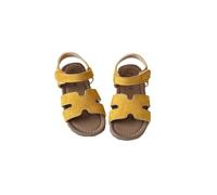 Hixingo Sandali Bambina, Moda Scarpe Open Toe Estive Bambina Light Floppy Sandali Bimba, Principesse Scarpe Bimba Antiscivolo per Interni ed Esterni 23-33EU (Giallo,32)