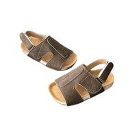 Hixingo Sandali Bambina, Moda Scarpe Open Toe Estive Bambina Light Floppy Sandali Bimba, Principesse Scarpe Bimba Antiscivolo per Interni ed Esterni 21-30EU (Marrone,25)