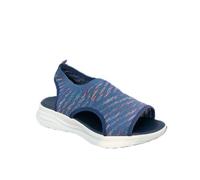 Hixingo Sandali Donna Estive con Zeppa, Leggere Scarpe Aperte con Plateau Donna Comode Sandali Ortopedici Antiscivolo Zeppa Alta per Trekking da Spiaggia 35-43 (stile blu,36)