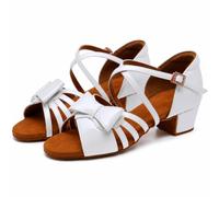 Hixingo Scarpe Ballo Latino Donna Tacco Basso 3.5cm | Ideale Per Salsa e Ballo Da Sala. Realizzato In Materiali Morbidi e Traspiranti Per Un Comfort Eccezionale Ballando