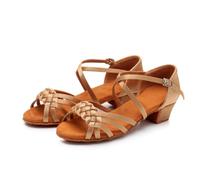 Hixingo Scarpe Ballo Latino Donna Tacco Basso 3.5cm | Ideale Per Salsa e Ballo Da Sala. Realizzato In Materiali Morbidi e Traspiranti Per Un Comfort Eccezionale Ballando
