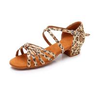 Hixingo Scarpe Ballo Latino Donna Tacco Basso 3cm | Ideale Per Salsa e Ballo Da Sala. Realizzato In Materiali Morbidi e Traspiranti Per Un Comfort Eccezionale Ballando