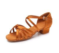 Hixingo Scarpe Ballo Latino Donna Tacco Basso 3cm | Ideale Per Salsa e Ballo Da Sala. Realizzato In Materiali Morbidi e Traspiranti Per Un Comfort Eccezionale Ballando