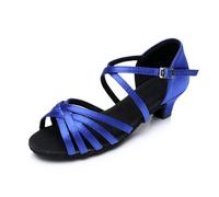 Hixingo Scarpe Ballo Latino Donna Tacco Basso 4cm | Ideale Per Salsa e Ballo Da Sala. Realizzato In Materiali Morbidi e Traspiranti Per Un Comfort Eccezionale Ballando