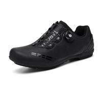 Hixingo Scarpe da ciclismo da uomo e da donna, per bici da corsa e per mountain bike, con suola in gomma, traspiranti, antiscivolo, No-Lock, scarpe da mountain bike, 36-47 EU, Nero , 38 EU