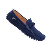 Hixingo Scarpe da Guida da Uomo in Pelle (1008 Blu,47)