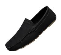 Hixingo Scarpe da Guida da Uomo in Pelle (301 Nero,40)