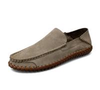 Hixingo Scarpe da Guida da Uomo in Pelle (8307 Cachi,45)