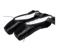 Hixingo Scarpe Danza Classica Donna, Scarpe da Ballo Donna Mezze Punte Danza Classica Tela Scarpette da Ballo Mezze Punta Suola Spezzata (39,Nero Satinato)