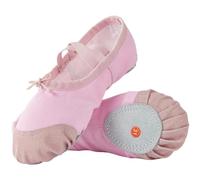 Hixingo Scarpe Danza Classica Donna, Scarpe da Ballo Donna Mezze Punte Danza Classica Tela Scarpette da Ballo Mezze Punta Suola Spezzata (39,FB23 Rosa)
