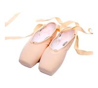 Hixingo Scarpe Danza Classica Donna, Scarpe da Ballo Donna Mezze Punte Danza Classica Tela Scarpette da Ballo Mezze Punta Suola Spezzata (35,Beige Tela)