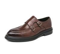 Hixingo Scarpe Eleganti Uomo Comode, 38-46 EU Scarpe da Sera Estive Classiche Mocassino Uomo Elegante Comode Basse per Affari, Ufficio, Lavoro, Matrimoni (R188 Marrone,42)