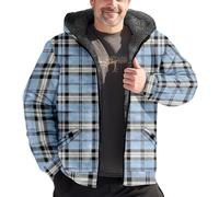 Hixingo Sweat a Capuche Homme avec Poches, XXS-4XL Chaleur Épaisse Veste Automne Hiver Complet Fermeture, Sweats à Capuche Manches Longues Sportswear Hoodie Survêtements (Blu e Nero,L)