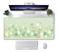 Hixingo Tapis de Souris XXL/XL/L, Jardin d'anime Tapis de Souris Gamer, Accessoire Bureau avec Bords Cousus, Mouse Pad en Base Antidérapante, Convient pour Gaming (Lapin 3,700x300x3mm)