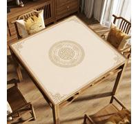 Hixingo Tappetino Mahjong con Totem Stile Cinese (Beige,50x50cm)