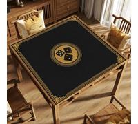 Hixingo Tappetino Mahjong Motivo a Dadi Stile Cinese (Nero,60x60cm)