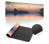 Hixingo Tappetino Mouse, Meraviglie del Mondo Tappetino Mouse XXL/XL/L, Tappetino Mouse Gaming con Base in Antiscivolo, Mouse Pad con Bordi Cuciti (1200x600x3mm,Lago dell'Ovest)