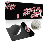 Hixingo Tappetino Mouse, Tappetino Mouse XXL/XL/L, Sakura Semplice Tappetino Mouse Gaming con Base in Antiscivolo e Bordi Cuciti, Mouse Pad per Casa Ufficio (Corallo,1200x600x3mm)