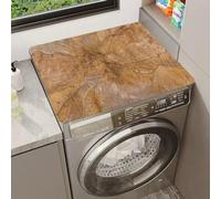 Hixingo Tappetino per Lavatrice Antiscivolo, Copri Lavatrice per Interno Motivo Legno 3D Tappetino Protezione Superiore per Asciugatrice per Frigorifero, Cucina, Bagni (Variante Legno 1,40x50cm)