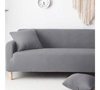 Hixingo Tinta Unita Copridivano 1 2 3 4 Posti, Telo Copridivano Elasticizzato, Copri Divano Antiscivolo, Copridivani Spesso Tutto Compreso, Sofa Cover Resistente Graffi (Grigio,2 Posti)