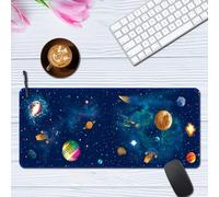 Hixingo Universo dei Cartoni Animati Tappetino Mouse, Tappetino Mouse XXL/XL/L, Tappetino Mouse Gaming con Base in Antiscivolo e Bordi Cuciti, Mouse Pad Ufficio,Casa (700 * 300 * 3mm,via Lattea)