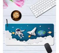 Hixingo Universo dei Cartoni Animati Tappetino Mouse, Tappetino Mouse XXL/XL/L, Tappetino Mouse Gaming con Base in Antiscivolo e Bordi Cuciti, Mouse Pad Ufficio,Casa (700 * 300 * 3mm,Spazio 2)