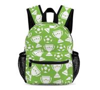 Hixingo Zaino per Bambini per 3-10Anni, Stampe di Calcio, Zaino Scuola per Ragazze e Ragazzi, per Asilo Nido Scuola Materna, Leggero e Spazioso (Buona fortuna il calcio)