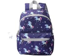 Hixingo Zaino per Bambini Piccoli e Elementari 4-10Anni, Zaino Scuola per Ragazze e Ragazzi in Stile Cartone Animato Leggero e Spazioso (Cavallo arcobaleno,23x12x29cm)